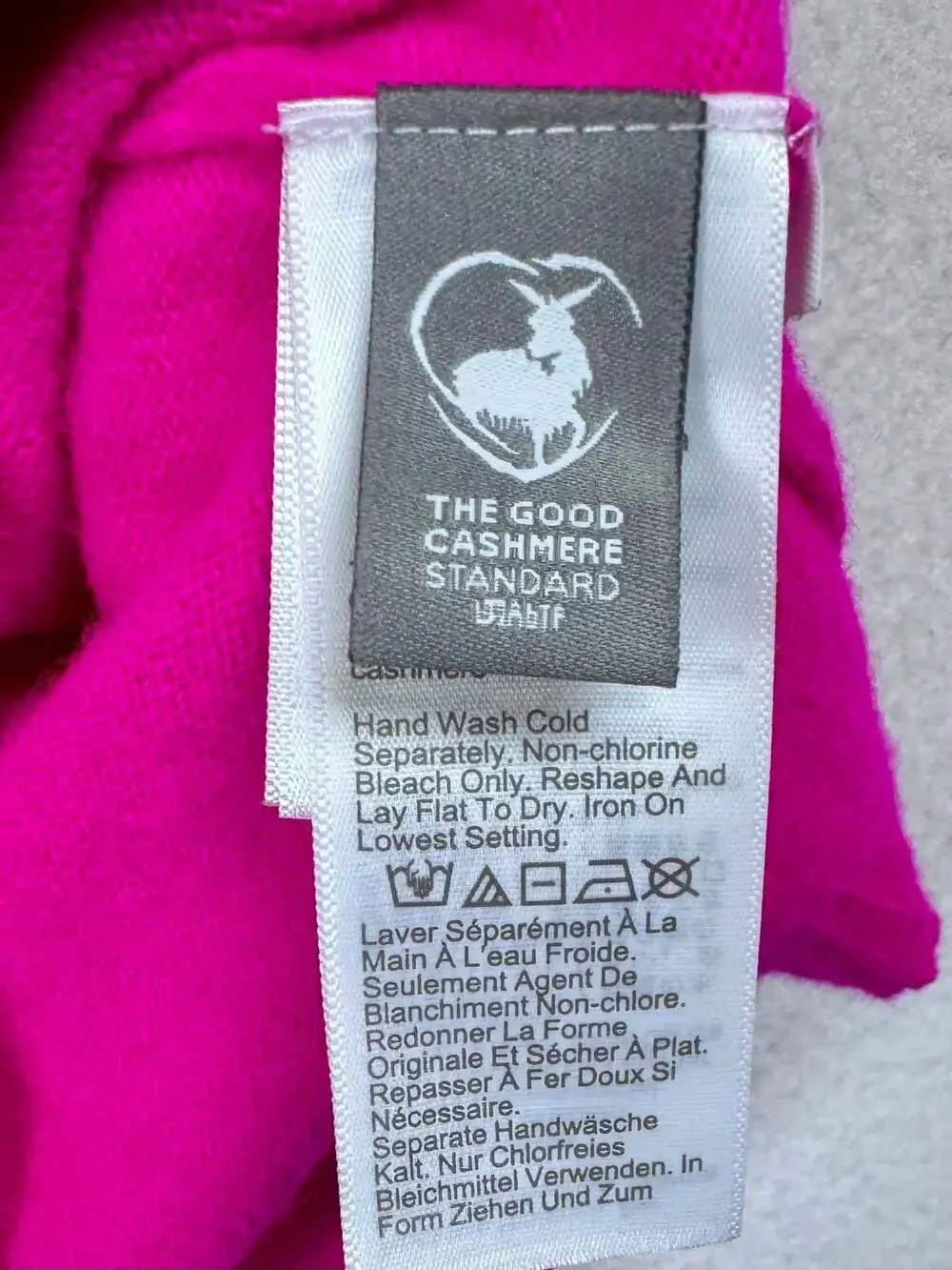J.Crew Women's Hot Pink Short Sleeve Cashmere Knit Crew Neck Sweater